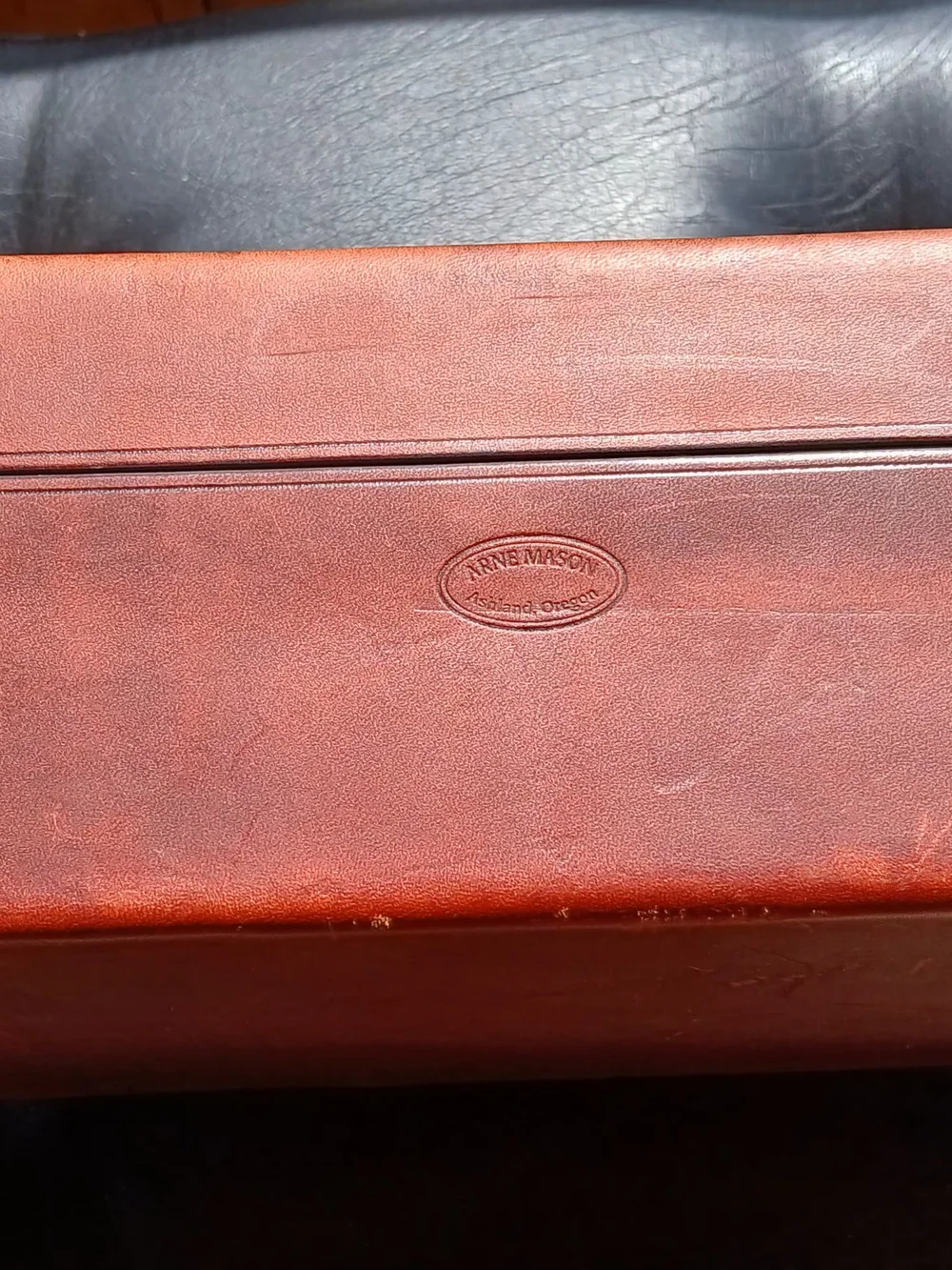 Tom Morgan Rodsmiths Rare Vintagge Fishing Reel Leather Case